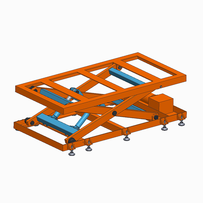 Hydraulic elevator - support platform - lifting range: 350-950mm